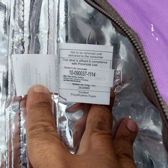 Rachael Ray Cargo Thermal Tote Purple Floral Brocade - Picture 7 of 11